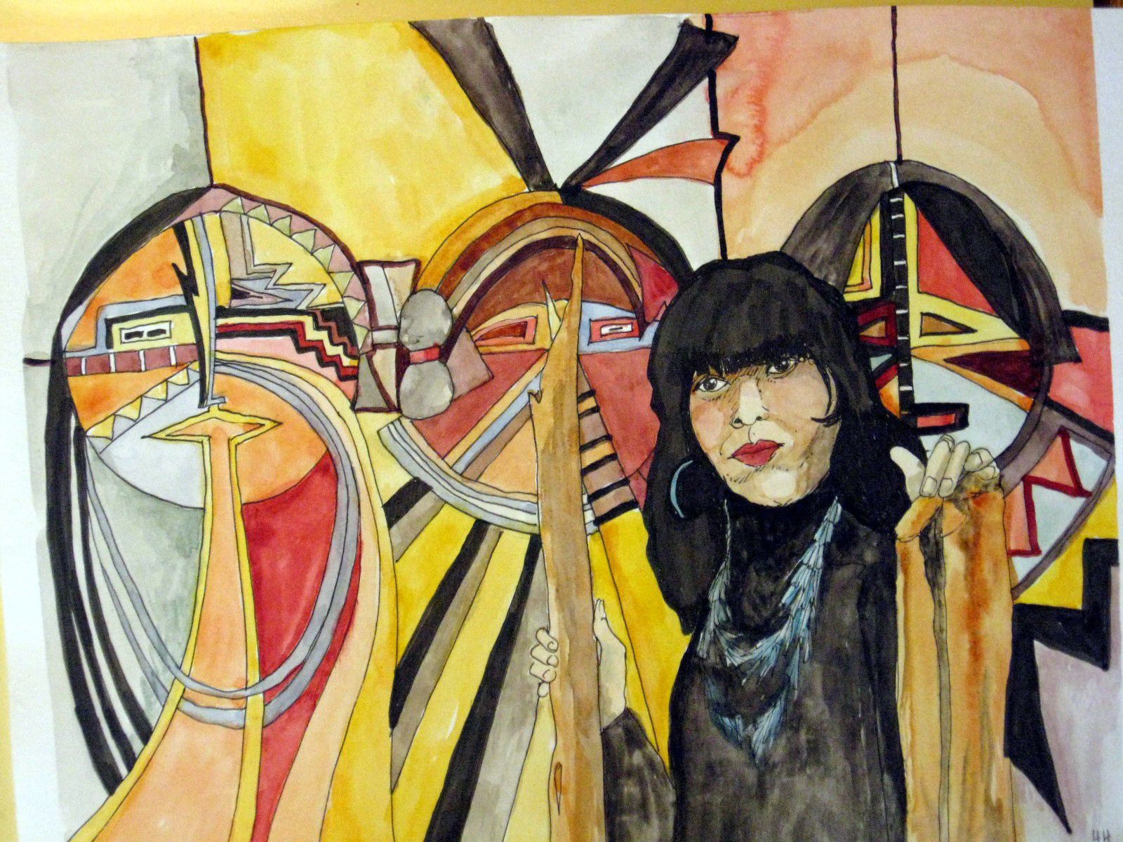 Sue Schuld at Holiday ArtWalk